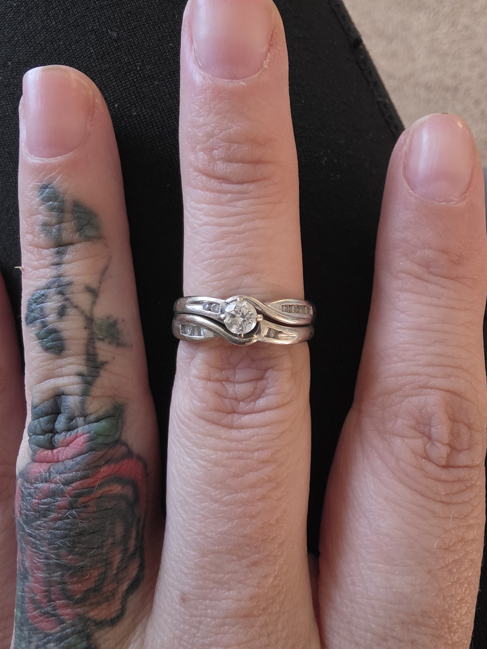 Kay Jewelers Ring Set with 1/3 CARAT TW- 10K White Gold
